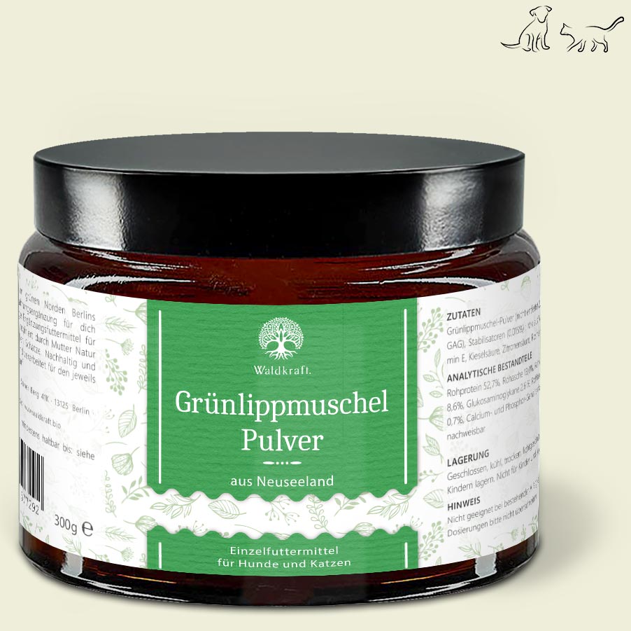 Grünlippmuschelpulver – Vollfett 3% GAG