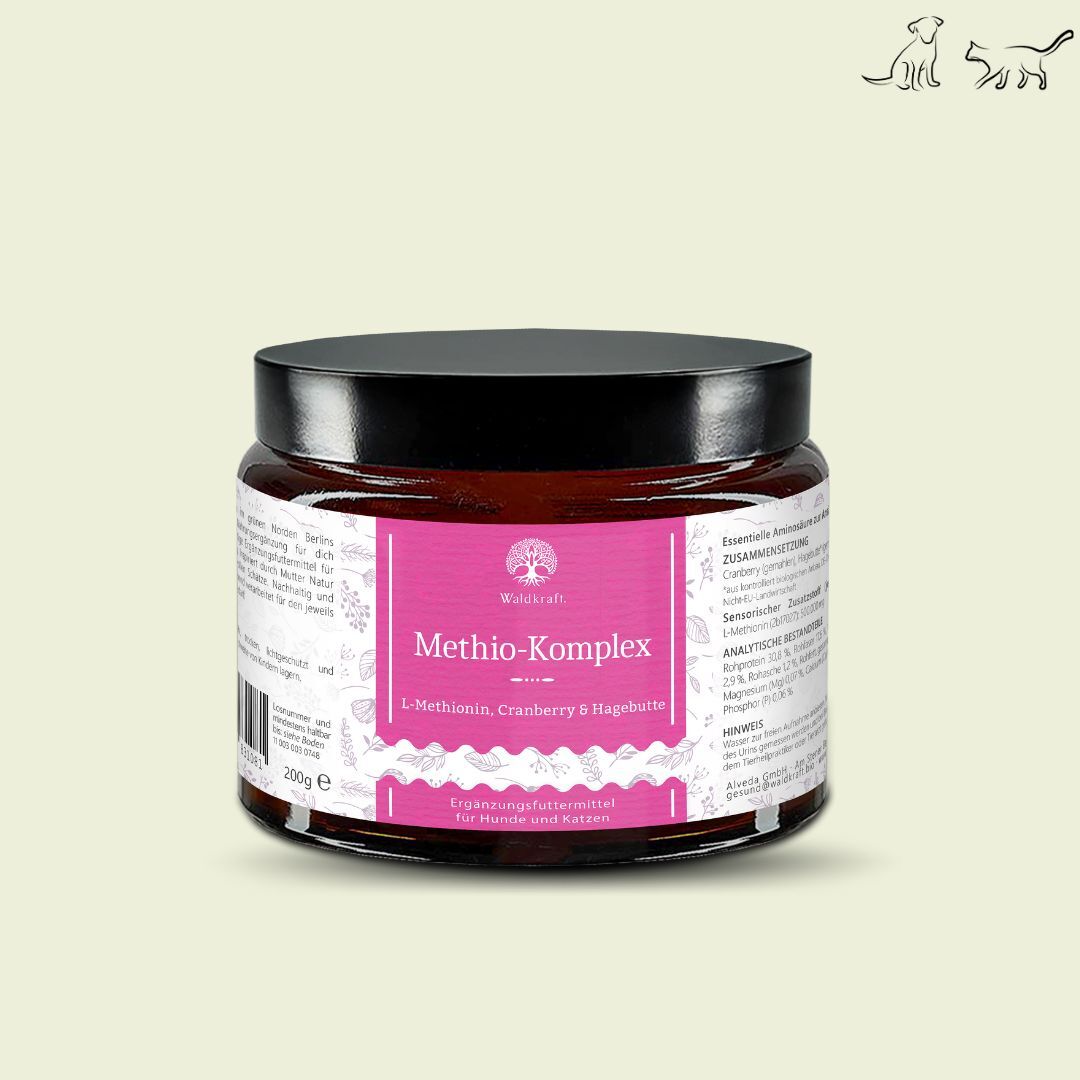 Methio-Komplex – Aminosäuren-Futterergänzung für Hunde und Katzen – 200g