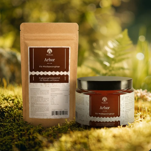 Arbor – Zeckenschutz zum Füttern für Hunde + Katzen Ergänzungsfuttermittel für Hunde und Katzen – 250g