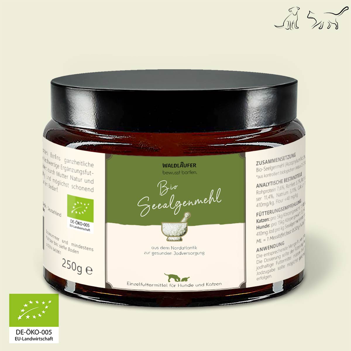 BIO Seealgenmehl – Natürliche Jodquelle (Ascophyllum nodosum) – 250g