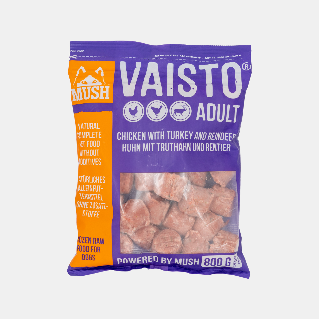 MUSH Vaisto® Pute-Huhn-Rentier ADULT Lilla