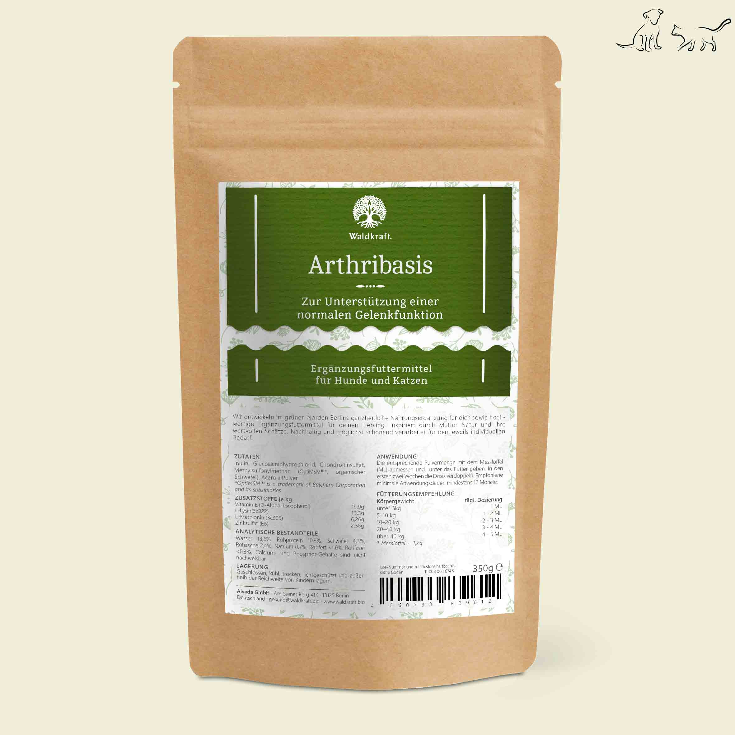 Arthribasis – Natürliche Gelenkunterstützung - 350g