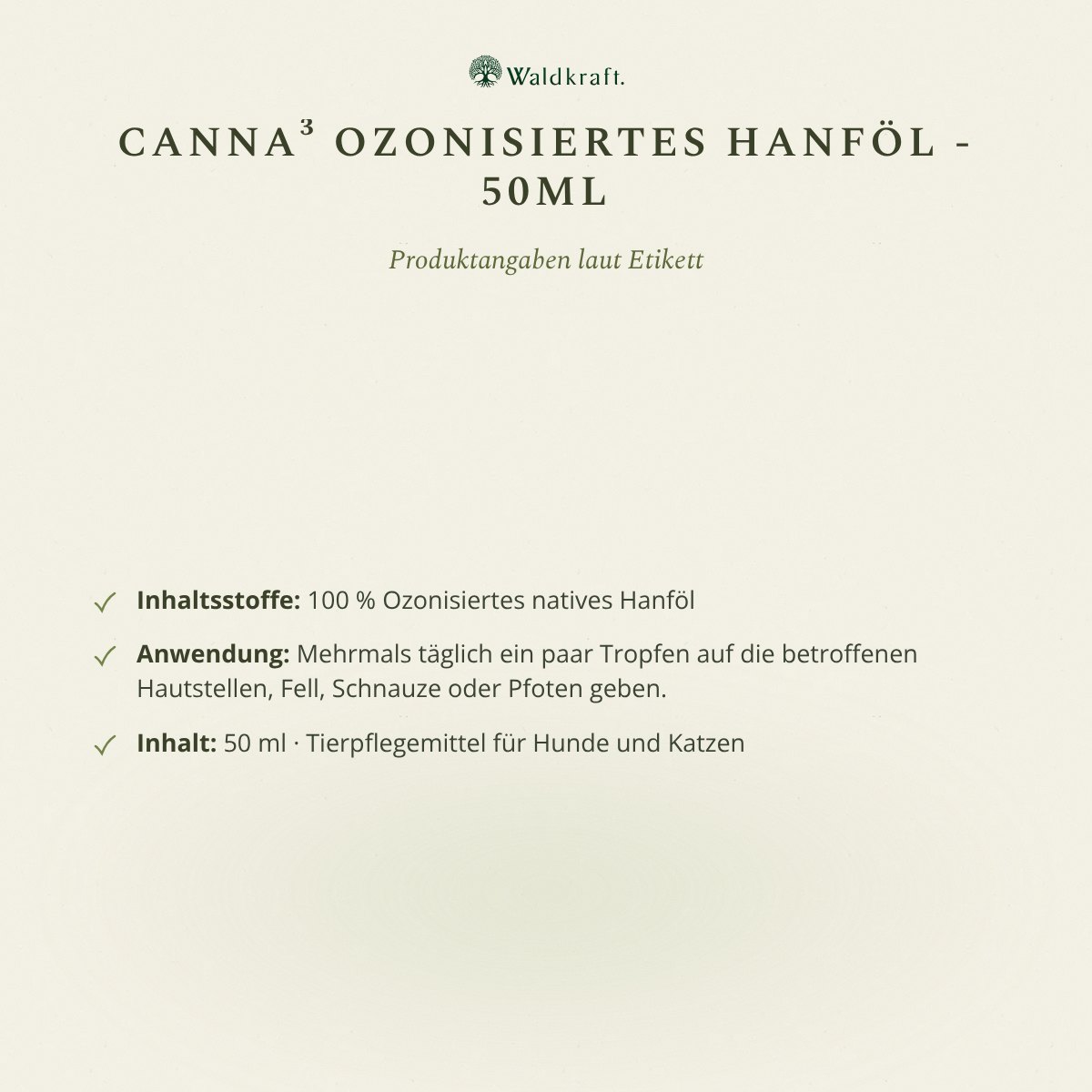 Canna³, Ozonisiertes Hanföl, 50ml von Waldkraft, Ansicht 5