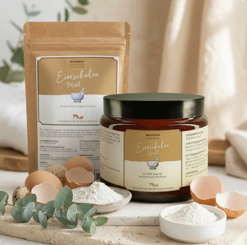 Eierschalenmehl – Natürliche Kalziumquelle – 600g