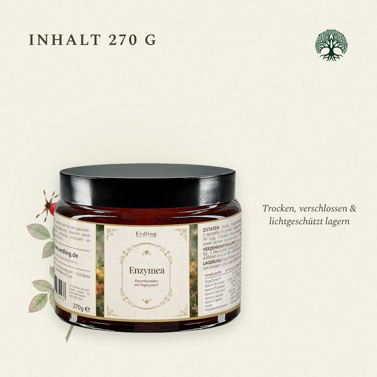 Enzymea, Enzymkomplex mit DigeZyme, 270 g von Waldkraft, Ansicht 4