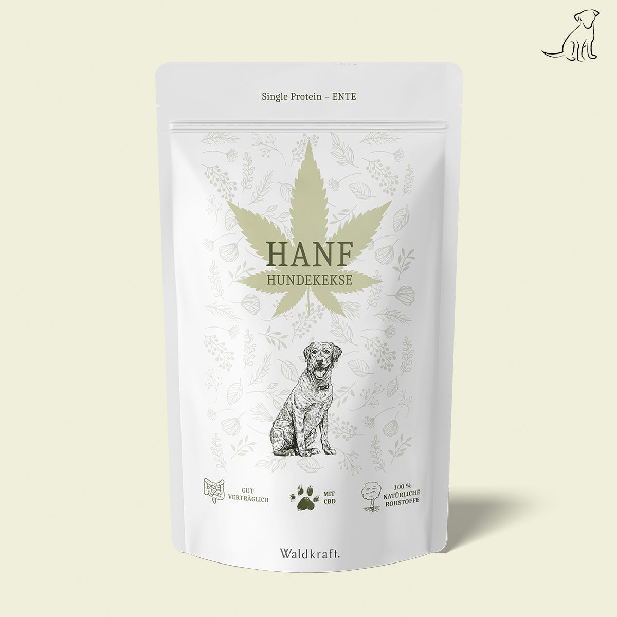 Hanf-Hundekekse – Glutenfrei mit Ente & Amaranth – 390g