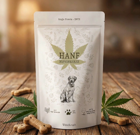 Hanf-Hundekekse – Glutenfrei mit Ente & Amaranth – 390g