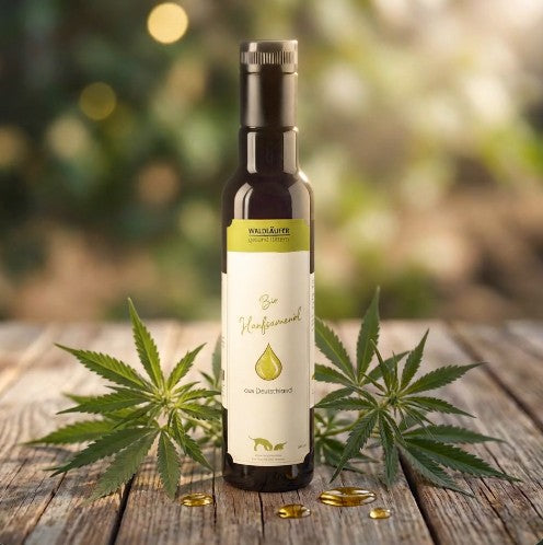 BIO Hanföl aus Deutschland – 1. Kaltpressung – 250ml