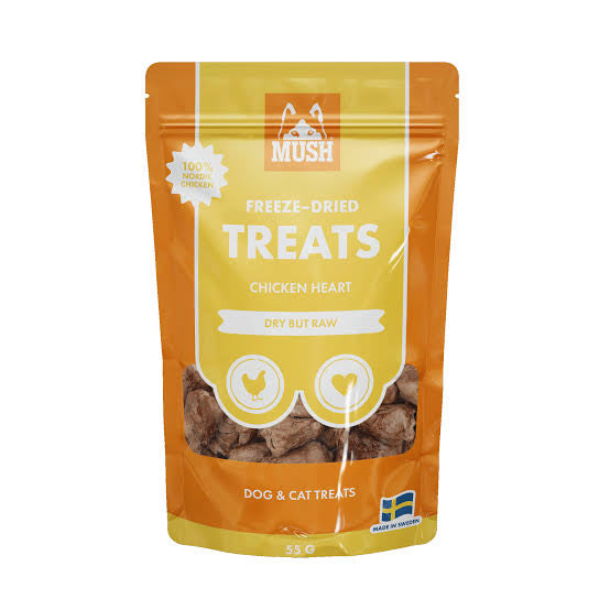 MUSH® TREATS - Hühnerherzen – Gefriergetrocknet & Natürlich