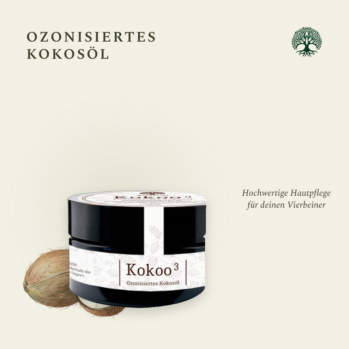 Kokoo³, Ozonisiertes Kokosöl zur Hautpflege 50ml von Waldkraft, Ansicht 5