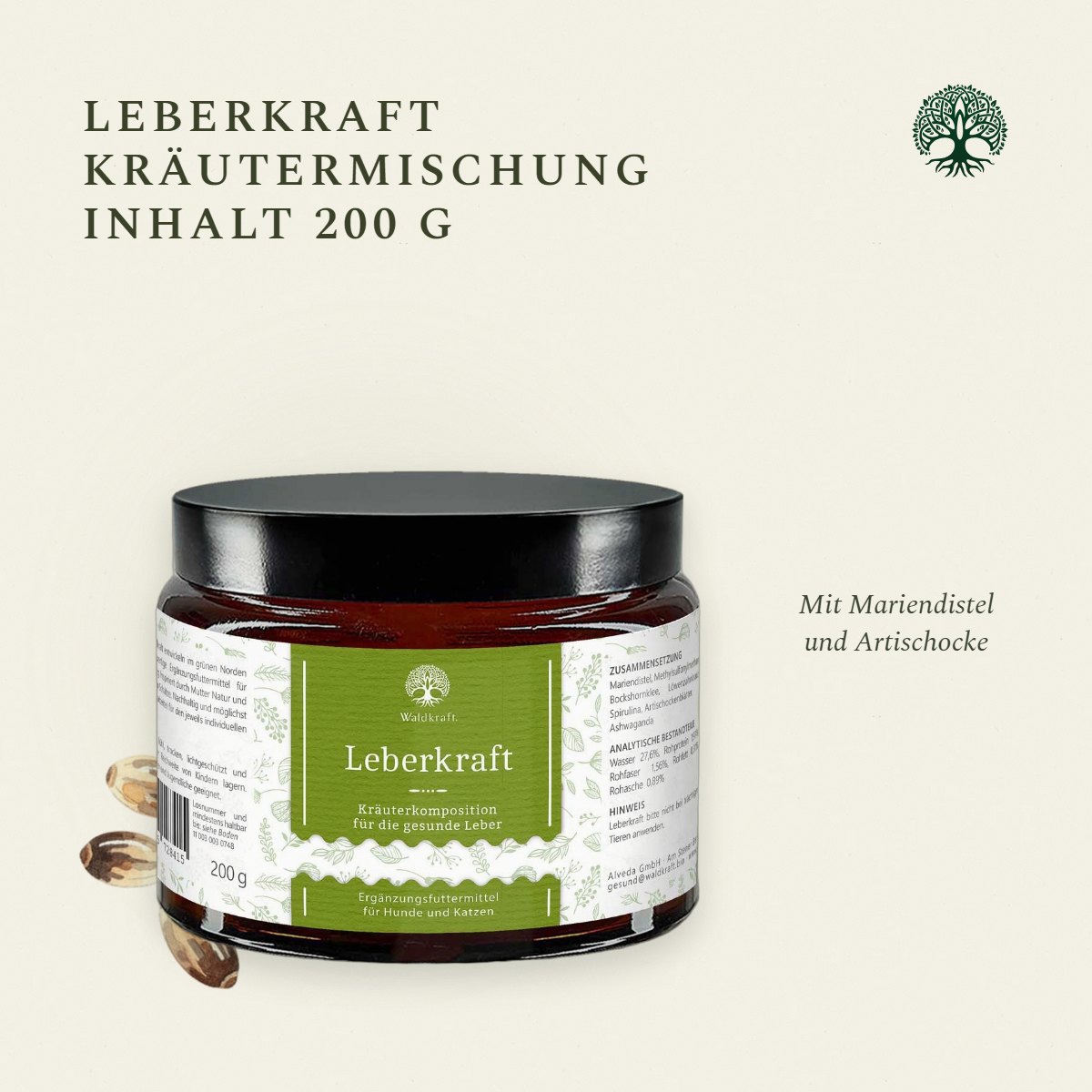 Leberkraft, Kräutermischung für die Leber, 200g von Waldkraft, Ansicht 4