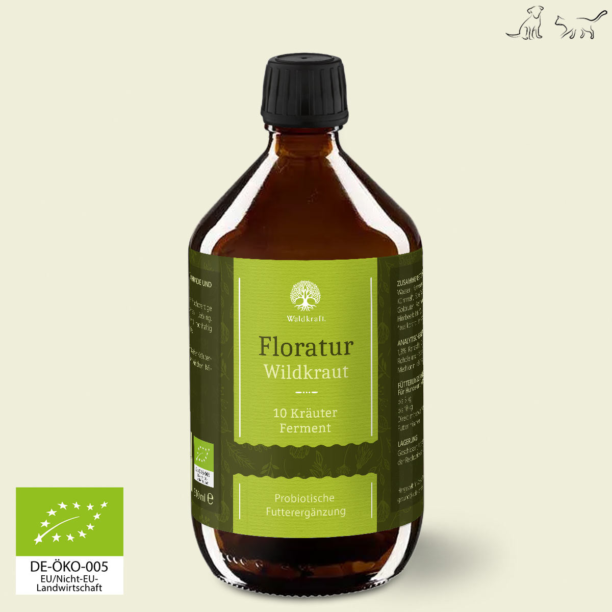 BIO Floratur Wildkraut – 10 Kräuter Ferment – 510ml