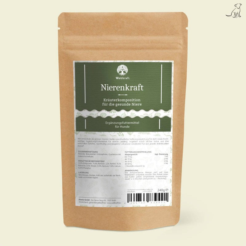 Nierenkraft – Kräutermischung für die Nieren von Hunden 240g