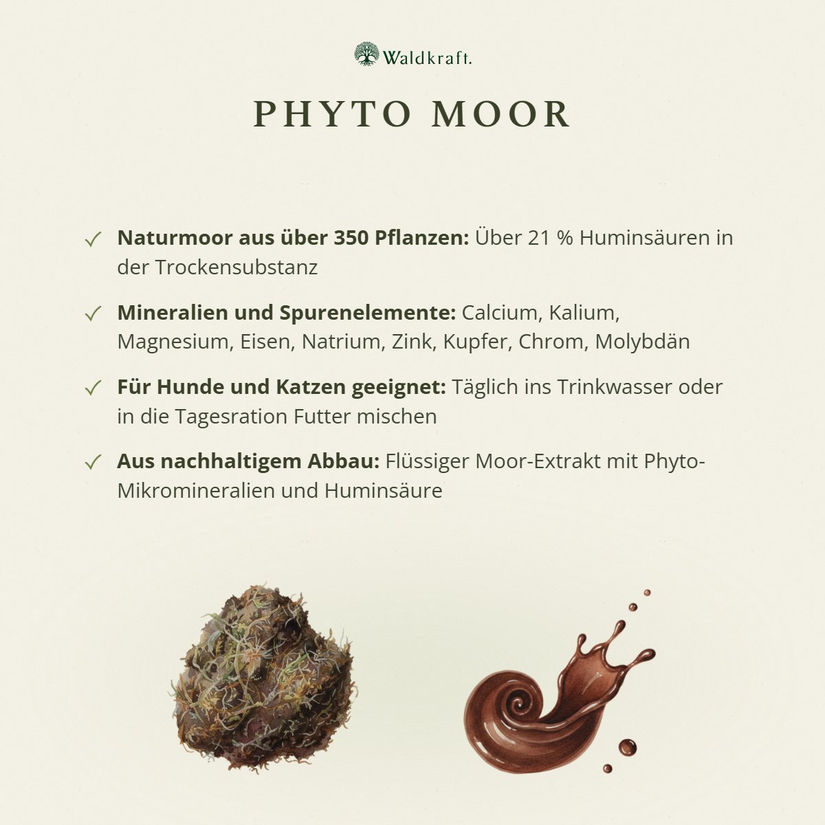 Phyto Moor, Biologisch aktives Vitalstofftonikum 500ml von Waldkraft, Ansicht 3