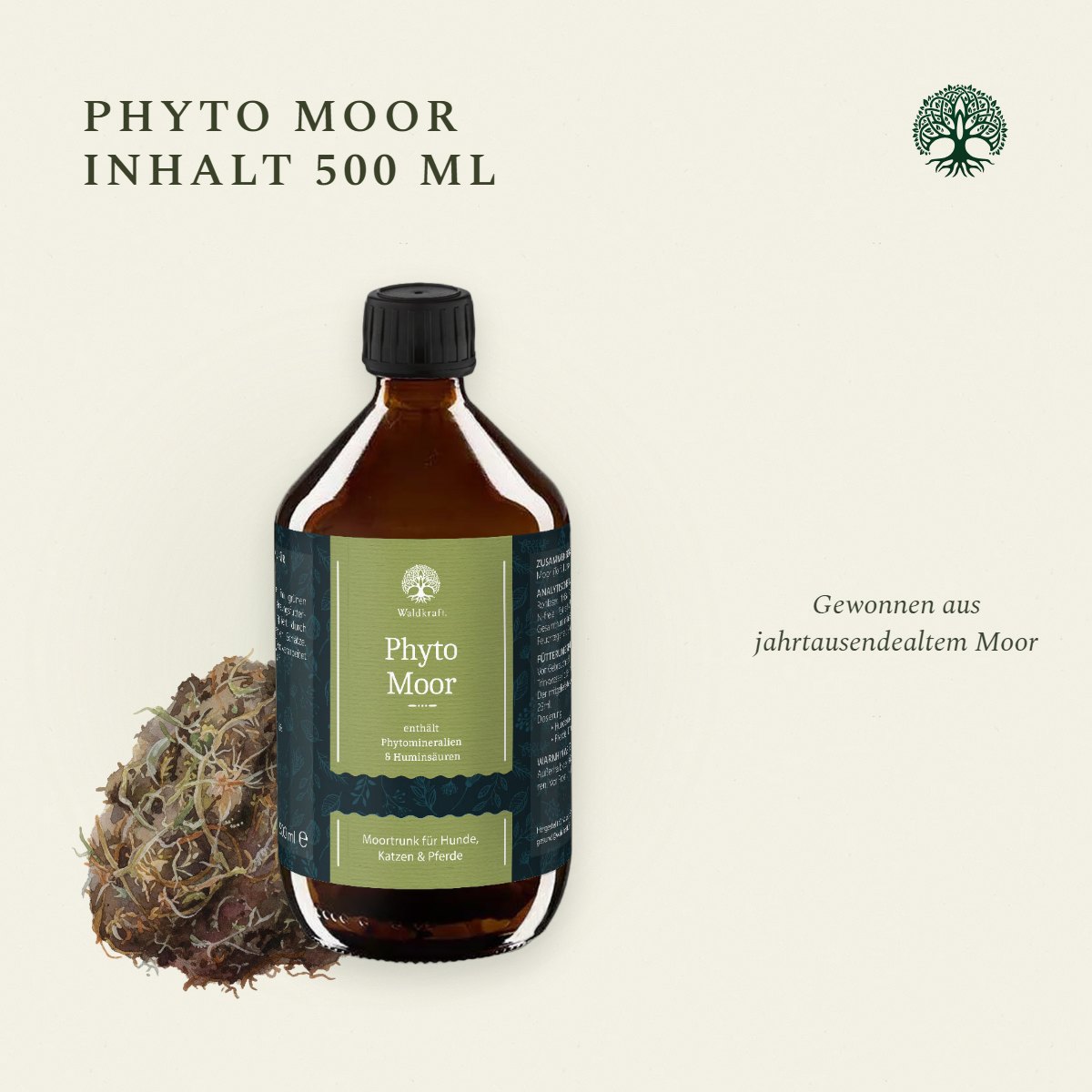 Phyto Moor, Biologisch aktives Vitalstofftonikum 500ml von Waldkraft, Ansicht 4