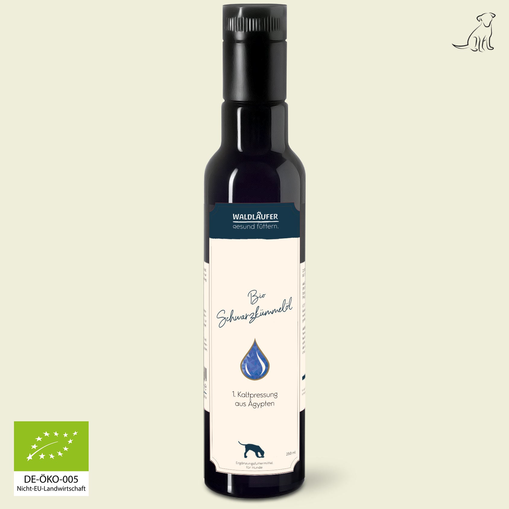 BIO Schwarzkümmelöl aus Ägypten – 1. Kaltpressung – 250ml