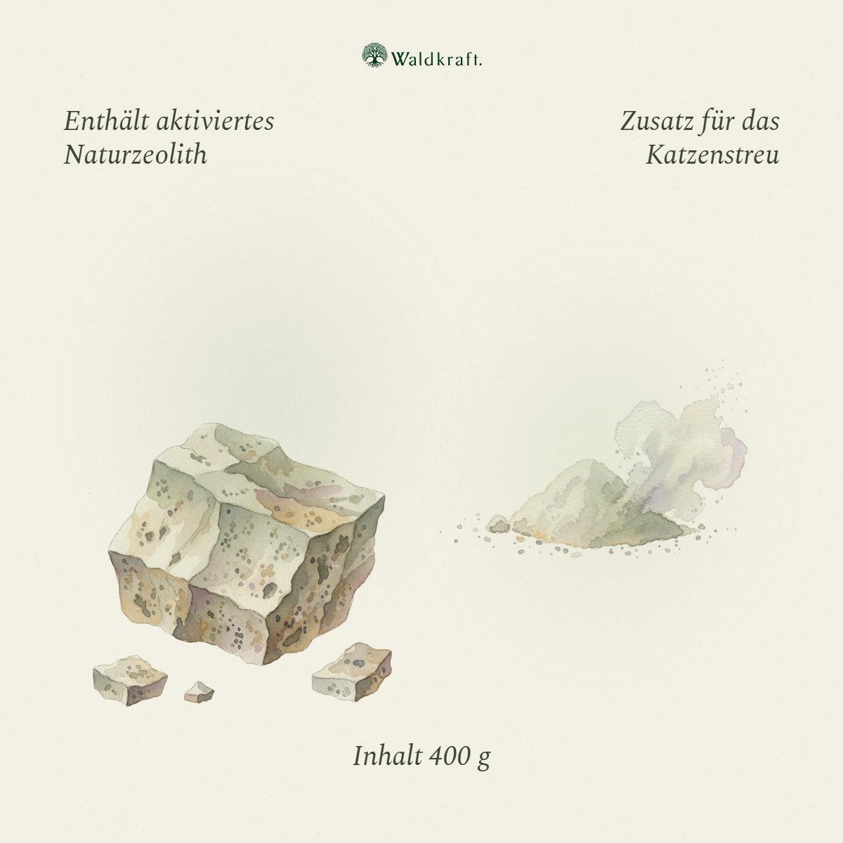 Ur-Mineral – Zeolith & Bentonit + EM-Keramik – 400g