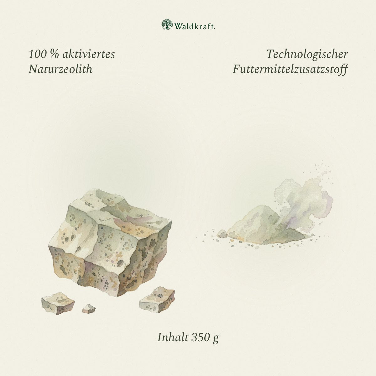Zeolith – Naturmineral mit 80% Klinoptilolith – 350g